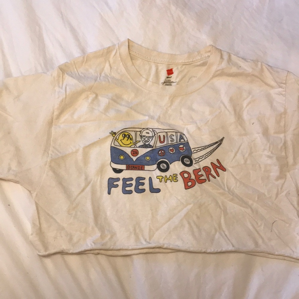 Cropped Bernie sanders tshirt